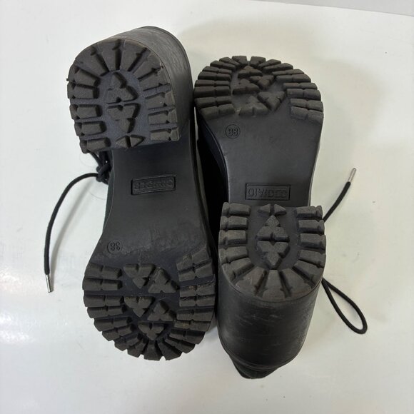 Y2K Style Chunky Heel Platform Boots Size 7 - Picture 9 of 9